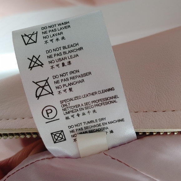 JOAN & DAVID Vintage Pale Pink Genuine Leather Jacket - Picture 8 of 10